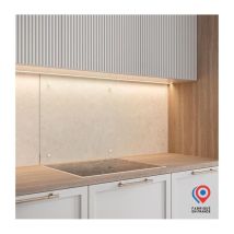 Crédence - Fond De Hotte - Aurys - Verre - Transparent - 900450 - 6 Mm - 4 Trous