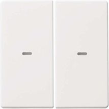 Cubierta De Interruptor Berker 80960329 Doble 9x9 Cm Blanco