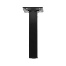 Pies De Muebles De Acero Tubular Negro 200mm Cuadrado (por 4)