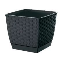 Maceta Cuadrada Ratolla - Antracita - Pp-drlk165a