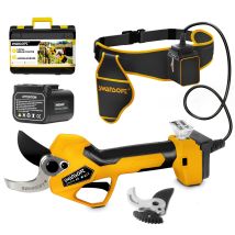 Professionelle Akku-astschere 45 Mm, Elektrische Astschere Mit Progressiver Und Einstellbarer Klingenöffnung, 25v 2x4 Ah, 1150w Leistungsstarke Akku-