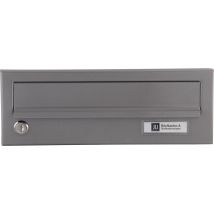 Ju - Ersatztüre Für Hausbrieffachanlage 300 X 110 Mm, Graualuminium Ral 9007