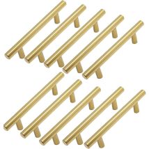10 Stück Möbelgriff Küchenschrankgriff Gold Schrankgriff 128mm Messing Küchentürgriff Schubladengriffe