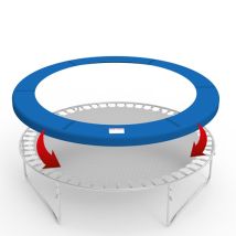 Galactica 10ft Outdoor Round Trampoline Replacement Pad Spring Cover Safety Padding Blue