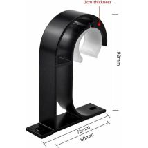 Kueatily - Dpzo 2 Pezzi Supporto Per Asta Per Tenda Staffa Per Montaggio A Soffitto Supporto Per Asta Per Armadio In Lega Di Zinco Per Camera Da Letto