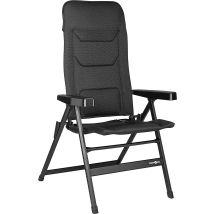 Chaise de camping – Aluminium – Dossier réglable 5 positions – Accoudoirs renforcés – Brunner