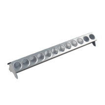 Chemin Des Poulaillers – Mangiatoia per Pulcini Antispreco in Ferro 30/50 cm – 16/24 fori – Alimentazione Animali da Cortile