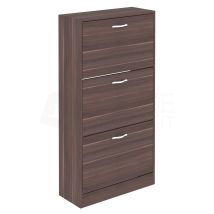 3 Schubladen Schuhschrank Flur Aufbewahrung Schrank Stehschrank, Walnuss