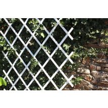 Traliccio In Pvc Bianco Jany Deco, 0,07 M Di Larghezza X 1 M Di Altezza X 2 M Di Lunghezza Jany France