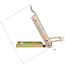 Cerrojo 9989 – Acero crudo – Galvanizado amarillo – 55 mm – Sin ganchos