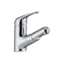 Miscelatore Lavabo Con Doccetta Estraibile Cromo + Piletta 1""1/4