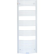 Standard Badheizkörper, Weiss, Gebogen, Mittel- Und Seitenanschluss, 50 X 70 Cm - Mert