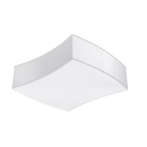 Greenice – SQUARE Ceiling Lamp – White – E27 Socket – 39x35x11.5 cm – IP20 Rated