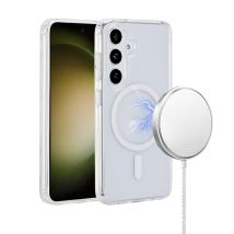 Custodia Magnetica Trasparente Estuff Infinite Oslo Per Galaxy S24+. Materiale: Tpu E Pc Riciclati All'86%. Es67403002