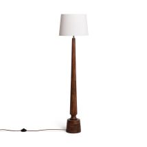 Lámpara De Pie Madera Kehna Iluzzia Blanco