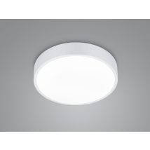 Led Deckenleuchte Waco In Weiß Matt Extern Dimmbar Flach, Ø 31cm