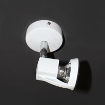 001-2000-1-001 - Arco Ip20 50w Gu10 Spotlight Included - Height 12cm Diam. 8.6cm - White - Cristalrecord