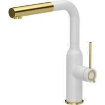 Quadron Angelina Q Line Set Di Pentole Bianco Opaco Oro