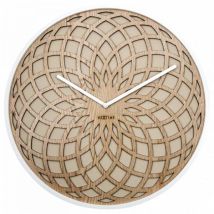 Nextime - 3149be Orologio De Orologio Da Tavolo O Da Parete De Quarzo Cerchio Beige, White