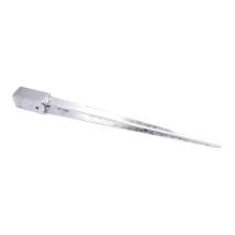 Soporte Base Poste 100x100x750mm – Acero Resistente – Accesorio para Postes