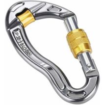 Mousqueton À Verrouillage Crochet De Mousqueton À Verrouillage À Vis 25kn Twist Lock Et Heavy Duty Pour L'Escalade En Rappel L'Alpinisme Jaune