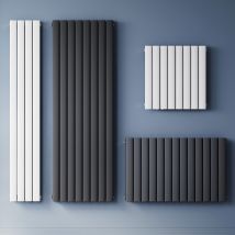 Design Heizkörper Flachheizkörper Paneelheizkörper Weiß Doppellagig 1800x542mm Vertikal - Sonni