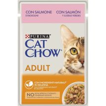Cat Chow - Purina Adult Salmone E Fagiolini - Purina Adult Salmone E Fagiolini - Bustina Da 85 Gr