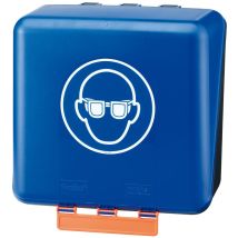 Gebra Aufbewahrungsbox SECU Midi Standard für Vollsichtbrillen – ABS-Kunststoff – Blau – 236 x 225 x 125 mm
