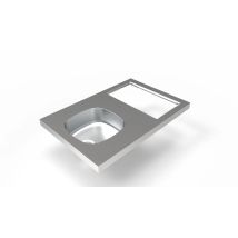 Iseo Spüle Mit Einem Becken 90x60 Mit Ausschnitt Für Domino (nicht Mitgeliefert) Umkehrbar