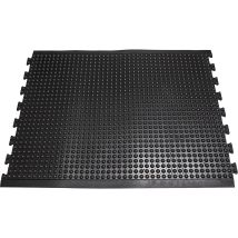 Tapis anti-fatigue YOGA DOME – 1200 x 900 mm – Caoutchouc naturel – Noir à picots – Tapis de sécurité