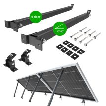 Nuasol Soporte Elevado Para Módulos Solares Balcón Cubierta Plana Fachada Fv Set De 2