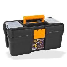Artplast Werkzeugkoffer mit integriertem Werkzeugträger – Kunststoff – 392 x 210 x 188 mm – 0,9 kg – für Heimwerker und Profis