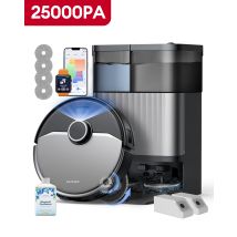 Ultenic M50, 25kpa/200mins, Station Entièrement Automatique, Navigation Lidar Haute Précision, Brosse Rotative Flottante, Aspirateur Robot Laveur