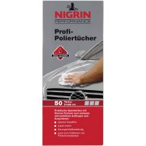 Salviette per lucidatura auto 50 pz. – 21 x 28 cm – Super-morbido, Privo di lanugine – Nigrin