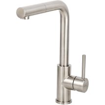 Solido Küchenarmatur Cabl003iu Eco Schwenkbarer & Ausziehbarer Wasserhahn - Druckfeste Armatur, Edelstahl