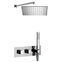 Alpi Rubinetterie - Set Doccia Termostatico Ad Incasso In Ottone Cromato - Alpi