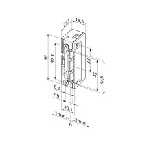 Serratura Eff-eff 138 05 Profix2 Incasso Diodo Protezione