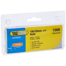 Tacwise - 0360 18g 20mm Brad Nails Galvanised 1000 Pack - Dgn50v 181 191 Ranger