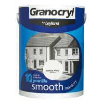 Leyland - Granocryl Smooth Exterior Masonry Paint - 5l - Brilliant White