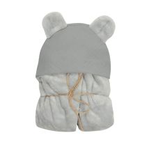 Koala Muslin-Decke mit Kapuze – 95 x 95 cm – 100 % Polyester – OEKO-TEX-zertifiziert