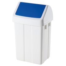 Contenedor de reciclaje azul 25L – Plástico duradero – Dimensiones: 330 x 260 x 520 mm