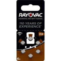 Rayovac - 30 Batterie Pile Apparecchio Acustico Protesi Uditiva Pila Pr312 312