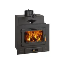 Inserto Camino Prity M W18 23,5 Kw Classe A Stufa A Legna Con Tasca D'Acqua