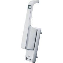 Fuhr - Azionamento Porta 980 Din Sinistra Anodizzata Argento Lm 23mm Asta Tonda 10mm
