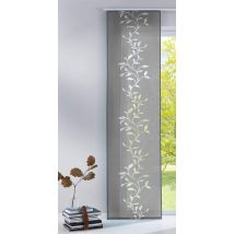 Tendril - Tenda A Pannello In Tessuto Di Alta Qualità Con Binario Di Scorrimento, 100% Poliestere, Grigio, Altezza X Larghezza 245 X 60 Cm