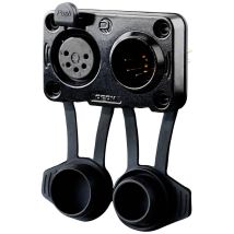 Rean - Av Rrx5mf-z-012-1 Connettore Xlr Spina, Presa Numero Poli (num): 5 Nero 1 Pz.