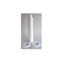Brotje - Brötje 995023 - Horizontal Suction Terminal Dn80/125 With Finishing Plates - K80 Awa - White