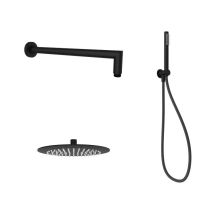 Ensemble De Douche Avec Pommeau De Douche Ø25 De Couleur Noir Mat Ercos Round Bnkisk0014 Noir Mat