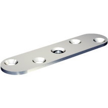 Platte Zur Kantenbefestigung M10 Mantion Gewindeloch - 25x100 Mm - 0036