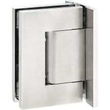 Pendeltürband Biloba 8910 Glastürband Für Glaswand 8-13,52mm - Hydraulisches Band Mit Nulllageneinstellung, Edelstahl Matt